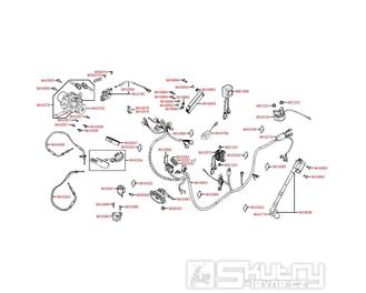 F19 Elektroinstalace a zámky - Kymco Yager GT 200i