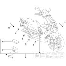 6.08 Elektroinstalace, pojistky - Gilera Runner 200 VXR 4T LC Race 2005-2006 (ZAPM46200)