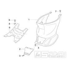 2.31 Středový plast, stupačky - Gilera Stalker 50 2T Speciální edice 2007-2008 (ZAPC40100)