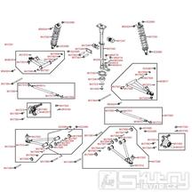 F06 Přední zavěšení a tyč řízení - Kymco MXU 450i LC90AE