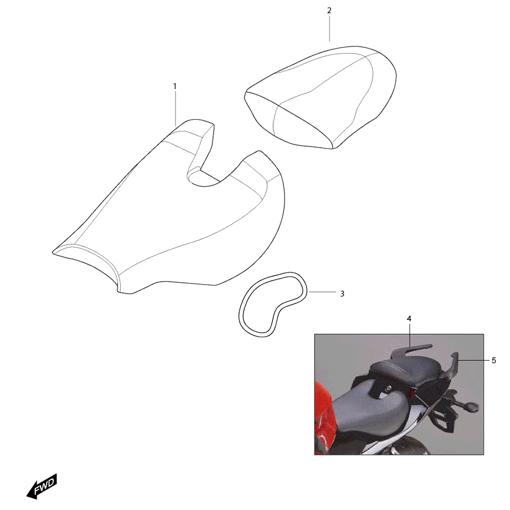 FIG31 Sedačka - Hyosung GT 250i NE