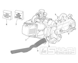 29.22 Motor, těsnění motoru - Scarabeo 50 4T 2V E2 2006-2009 (ZD4TGA, ZD4TGB)