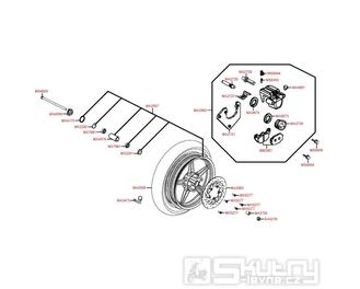 F07 Přední kolo s brzdou - Kymco People S 50