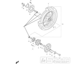 46 Zadní kolo - Hyosung GT 250 R