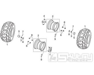 4.12 Zadní kolo - Gilera Oregon 250 2007-2009 (RGEYN25D5)