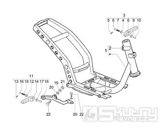 2.01 Rám - Gilera Storm 50 2007 (UK - ZAPC29000)