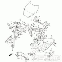 36 Přední kapotáž - Hyosung GT 650 S & R