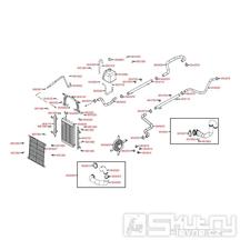 F24 Chladič, chlazení motoru a variátoru - Kymco UXV 500
