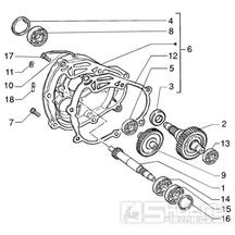 T12 Hřídel zadního kola - Gilera Runner VX 125 4T (ZAPM24100, ZAPM24000)