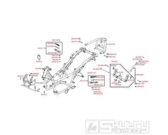 F20 Rám - Kymco Xciting 250i AFI [SB50AD]