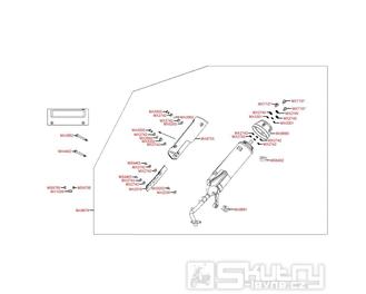 F14 Výfuk - Kymco Super 8 50 2-Takt