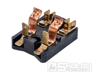 Pojistková skříňka 2pólová se 6 konektory pro Simson S50, S51, S70, SR50, KR51, SR4