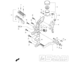 FIG28 Zadní brzda - Hyosung GT 125 RF