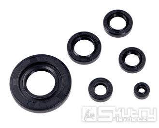 Sada 6 kusů černých gufer pro Honda MT 5, 50, MB, MTX, MBX 80