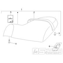 2.39 Sedadlo - Gilera Stalker 50 2T Speciální edice 2007-2008 (ZAPC40100)