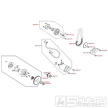 E07 Elektrický startér / Olejové čerpadlo - Kymco Agility 125 City
