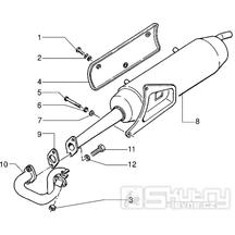 T17 Výfuk - Gilera Easy Moving 50ccm 2T AC (SSP2T0001001...)