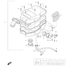 12 Vzduchový filtr - Hyosung GV 650i E