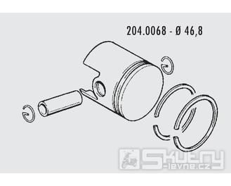 Pístní sada Polini - Garelli VIP-NOI - Ø 46,8 mm