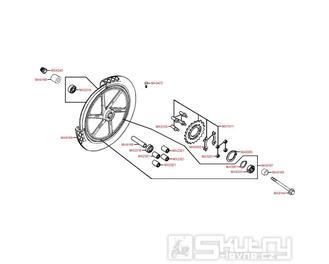 F10 Zadní kolo - Kymco Zing 125 II