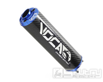 Koncovka výfuku Voca Carbon - CNC modrá