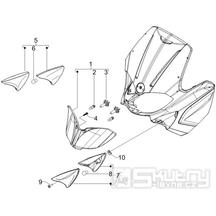 6.03 Přední světlo a blinkry - Gilera Runner 50 SP 2010-2012 (ZAPC46100, ZAPC46300, ZAPC4610001)