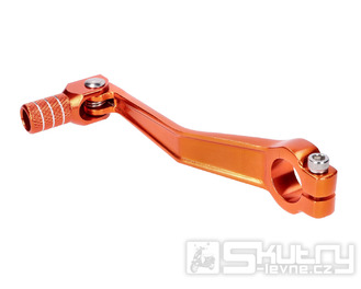 Skládací hliniková řadicí páka v oranžově eloxovaném provedení pro Simson S50, S51, S53, S70, S83