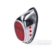 Zadní světlo chromované 104x52mm pro DKW, NSU, Miele, moped, mokick z 50. a 60. let