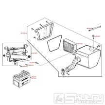 F13 Vzduchový filtr / baterie - Kymco CK 125