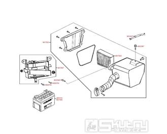 F13 Vzduchový filtr / baterie - Kymco CK 125