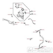 F04 Přední brzda / Brzdová hadice - Kymco NEWSento 50i SE10BC