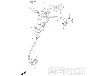 17a Sekundární vzduchový systém - Hyosung GV 650i E