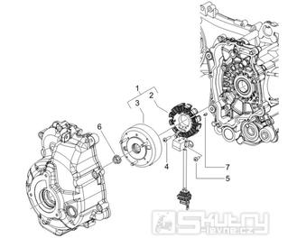 1.21 Magneto dobíjení - Gilera Runner 125 VX 4T 2005-2006 (ZAPM46100)