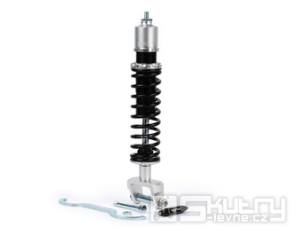 Zadní tlumič BGM PRO SC/R1 SPORT, 330mm, černý/stříbrný, pro Vespa PX, T5, Rally, Sprint, V50, PV, ET3