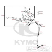 F04 Hlavní brzdový válec přední / Brzdová páčka / Brzdová hadice - Kymco DJ 125 S KN25GA