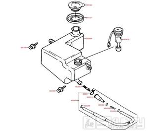 F12 Olejová nádrž - Kymco Yager 50 (Spacer 50)