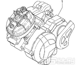 T1 Motor - Gilera H@K 50ccm EBS od roku 2001 (VTBC33100...)