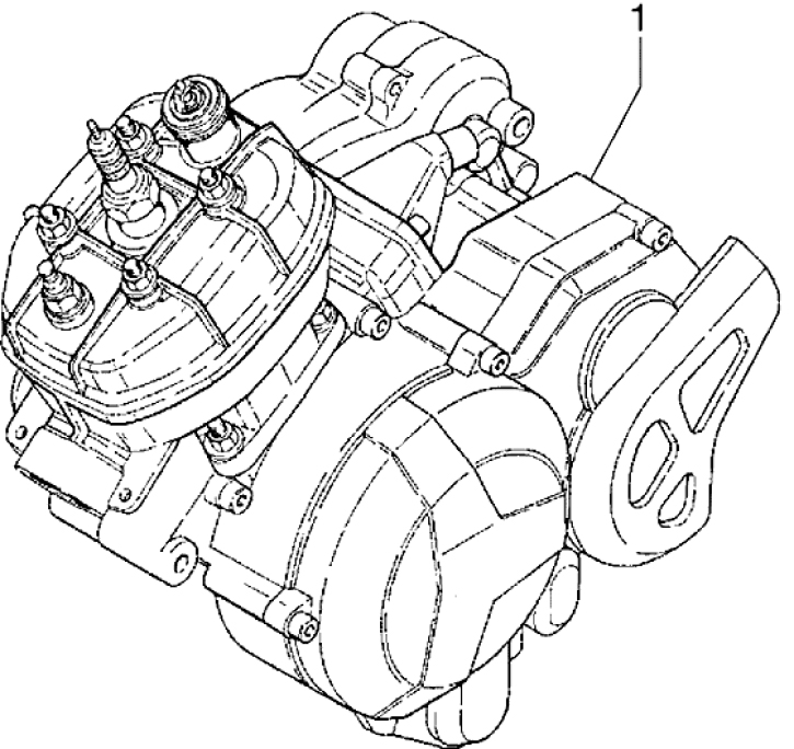 T1 Motor - Gilera H@K 50ccm EBS od roku 2001 (VTBC33100...)