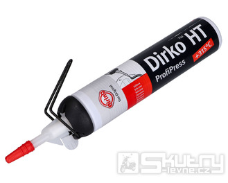 Silikonový tmel Dirko HT ProfiPress černý +315 °C 200ml