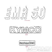 F22 Samolepky / fixy pro opravu laku - Kymco DJ 50