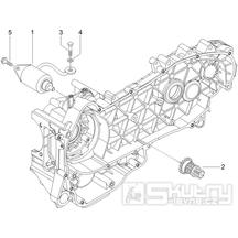 1.20 Elektrický startér motoru - Gilera Runner 125 VX 4T 2006-2007 UK (ZAPM46300)