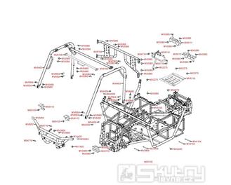 F22 Rám a prostor pro cestující - Kymco UXV 500