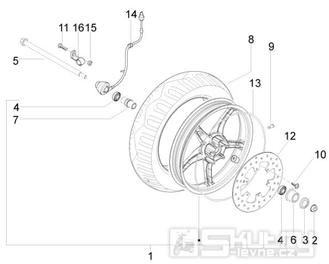 4.11 Přední kolo - Gilera Runner 50 PureJet 2010-2011 (ZAPC46200)