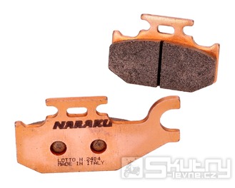 Brzdové destičky Naraku sintrované pro Yamaha YXR 660 a YFM 700 Raptor
