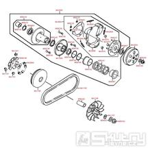 E05 Variátor / spojka - Kymco People S 125