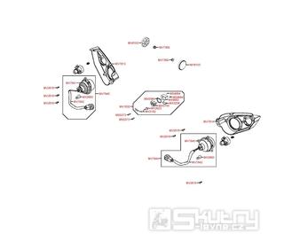 F19 Zadní světlo / Světlo SPZ - Kymco Maxxer 450i