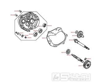 E09 Převodovka - Kymco Filly 50 4T