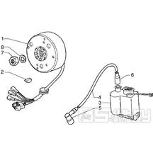 T11 Magneto dobíjení, zapalovací cívka - Gilera Zulu 50 EBS do roku 2005 (VTBC33300...)