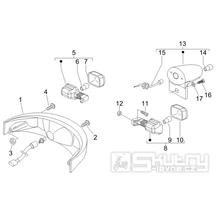 6.04 Zadní světlo a blinkry - Gilera Nexus 250 4T LC 2007 (ZAPM35300)