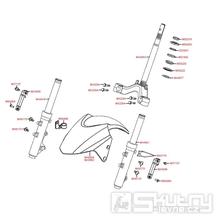 F06 Vidlice / přední blatník - Kymco Yager GT 200i